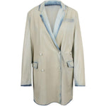 Blazer doppiopetto in lyocell in celeste Diesel - donna 