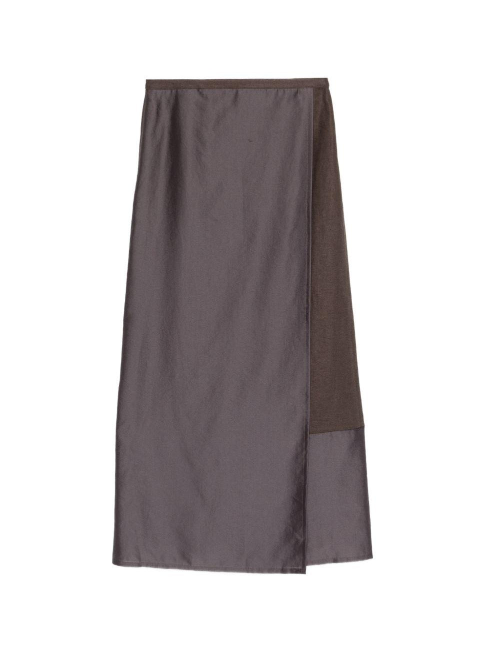 Gonna amora in organza in marrone R2w - donna 