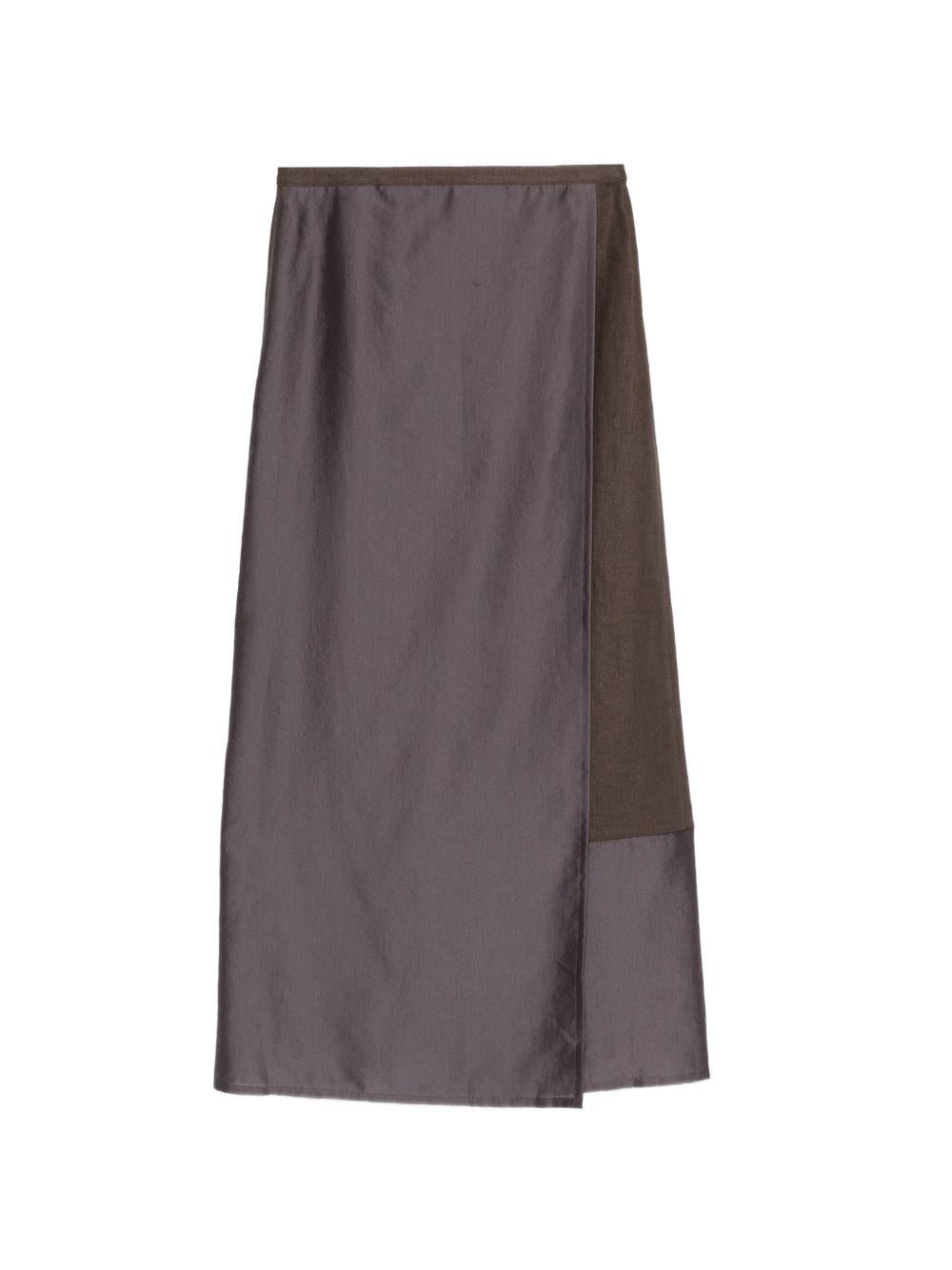 Gonna amora in organza in marrone R2w - donna 