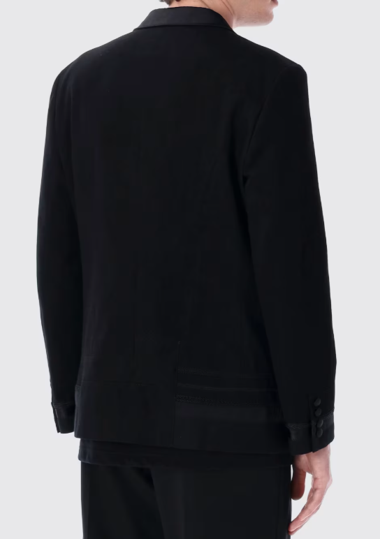 Blazer doppiopetto in nero Junya Watanabe - uomo 