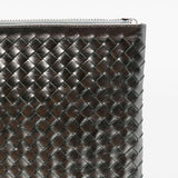 Clutch intrecciato A4 in argento Dragon diffusion - donna 