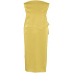 Abito midi avvitato in giallo Alex Perry - donna 