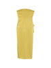 Alex Perry women's yellow fitted midi dress