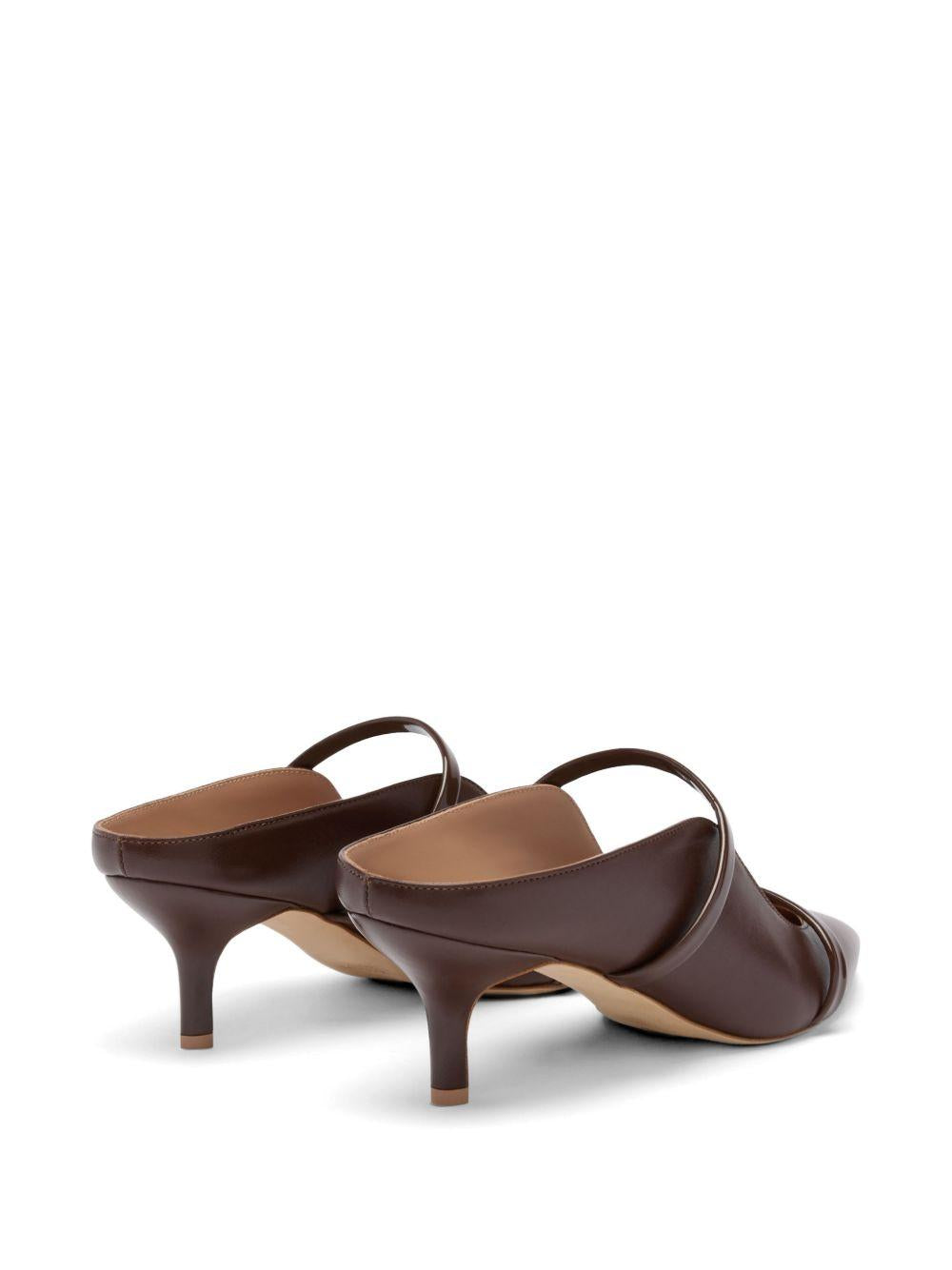 Mules Maureen 45 goffrato croco tabacco 