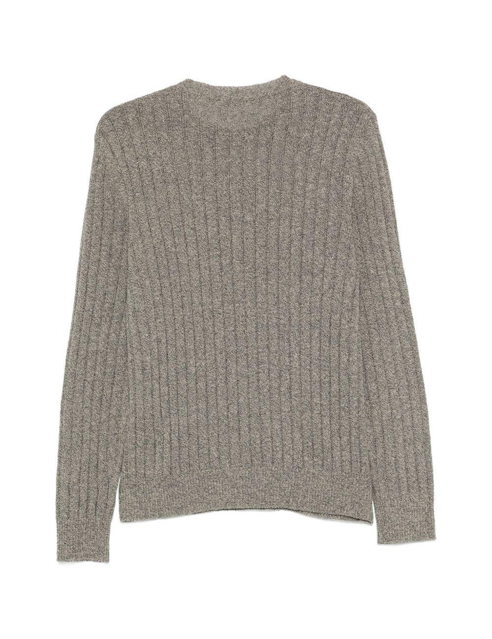 Maglione a coste in grigio Barena Venezia - uomo 