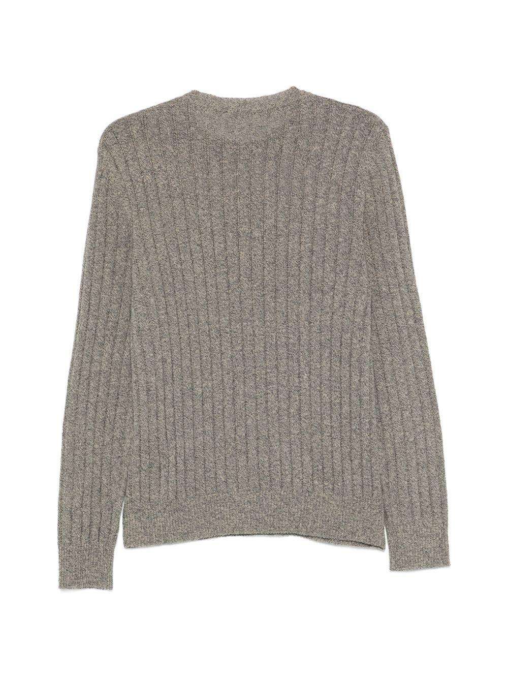 Maglione a coste in grigio Barena Venezia - uomo 