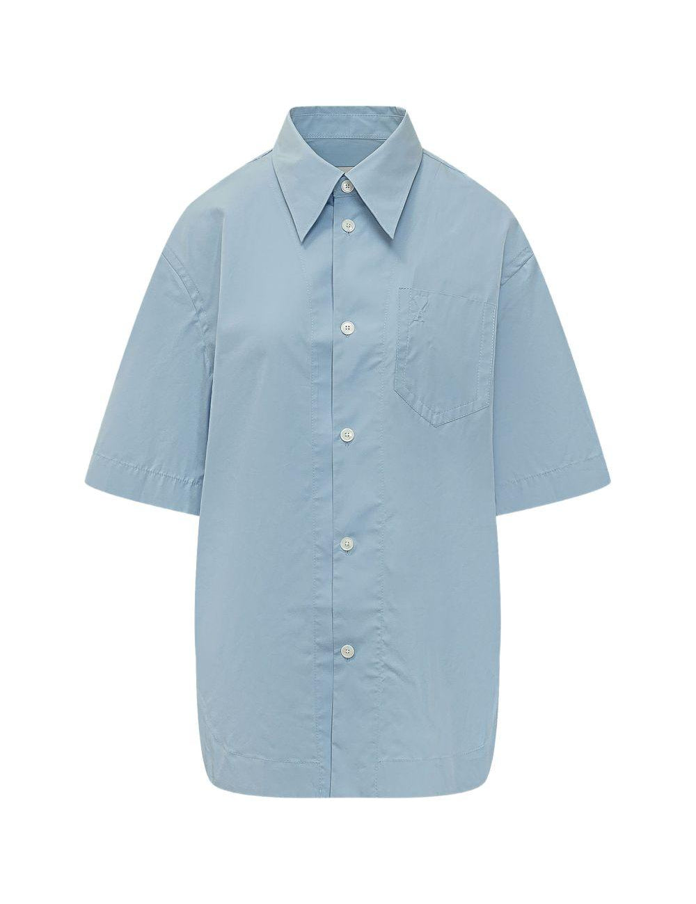 Camicia lunga Ami de Coeur in azzurro Ami Paris - donna 