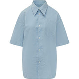 Camicia lunga Ami de Coeur in azzurro Ami Paris - donna 