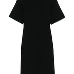 Abito midi in maglia fine in nero Toteme - donna 