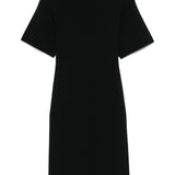 Abito midi in maglia fine in nero Toteme - donna 