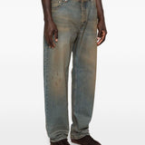 Jeans Berger de-Nîmes con effetto vissuto in blu Jacquemus - uomo 