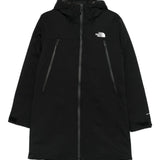Cappotto con cappuccio e zip in nero The north face - donna 