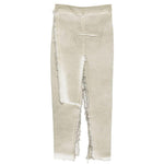 Gonna con effetto vissuto in beige Rick owens drkshdw - donna 