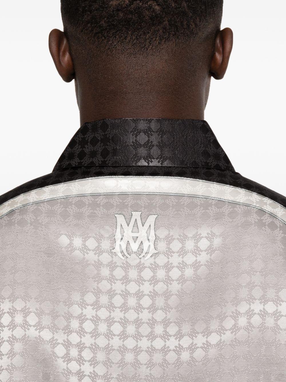 Camicia con inserto geometrico in bianco e nero AMIRI - uomo 