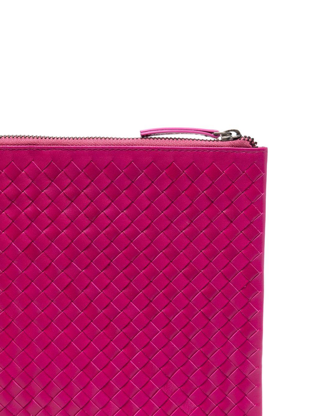 Clutch intrecciato A4 in rosa Dragon diffusion - donna 