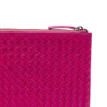 Clutch intrecciato A4 in rosa Dragon diffusion - donna 
