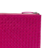Clutch intrecciato A4 in rosa Dragon diffusion - donna 