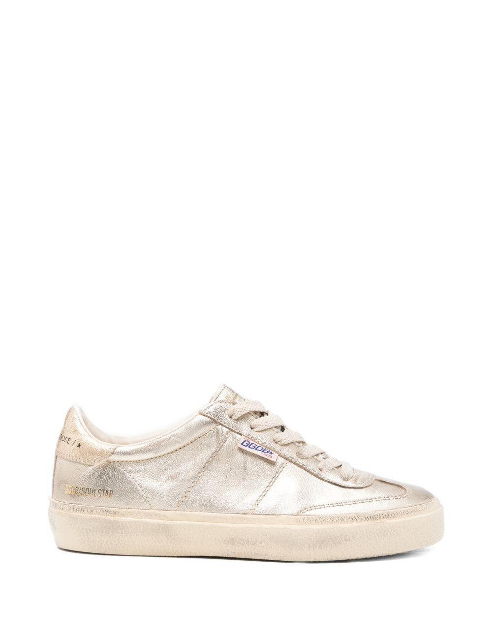 Sneakers soul star effetto metallizzato in oro Golden goose - donna 