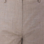 Shorts al ginocchio in beige Loulou de saison - donna 