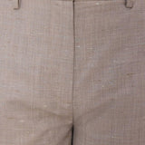 Shorts al ginocchio in beige Loulou de saison - donna 