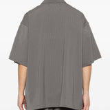 Camicia con taschino sul petto a fantasia gessata in grigio Song for the mute - uomo 