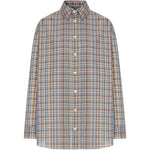 Camicia a quadri con bottoni multicolore 