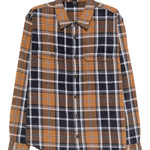Camicia Rosebowl a maniche lunghe a quadri in marrone Ksubi - uomo 