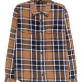 Camicia Rosebowl a maniche lunghe a quadri in marrone Ksubi - uomo 