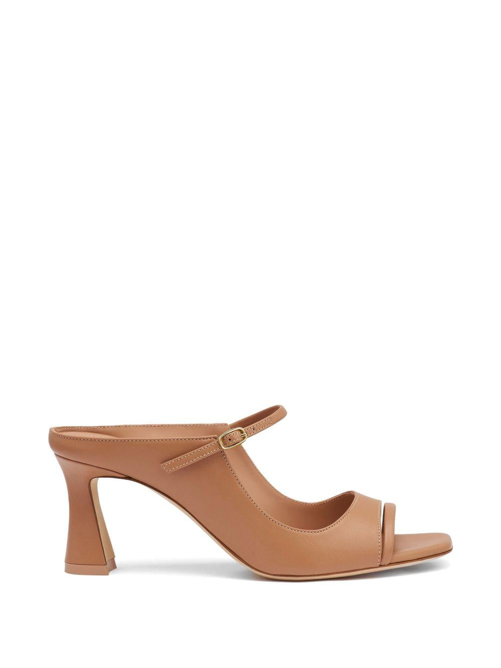 Mules Rania 70 in pelle rosa cipria 