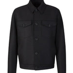 Giacca in lana con colletto classico in grigio Harris wharf london - uomo 