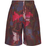 Shorts con stampa in rosso Oamc peacemaker - uomo 
