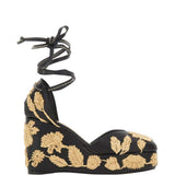 Espadrilles Carmela con ricamo a fiori in nero Castañer - donna 