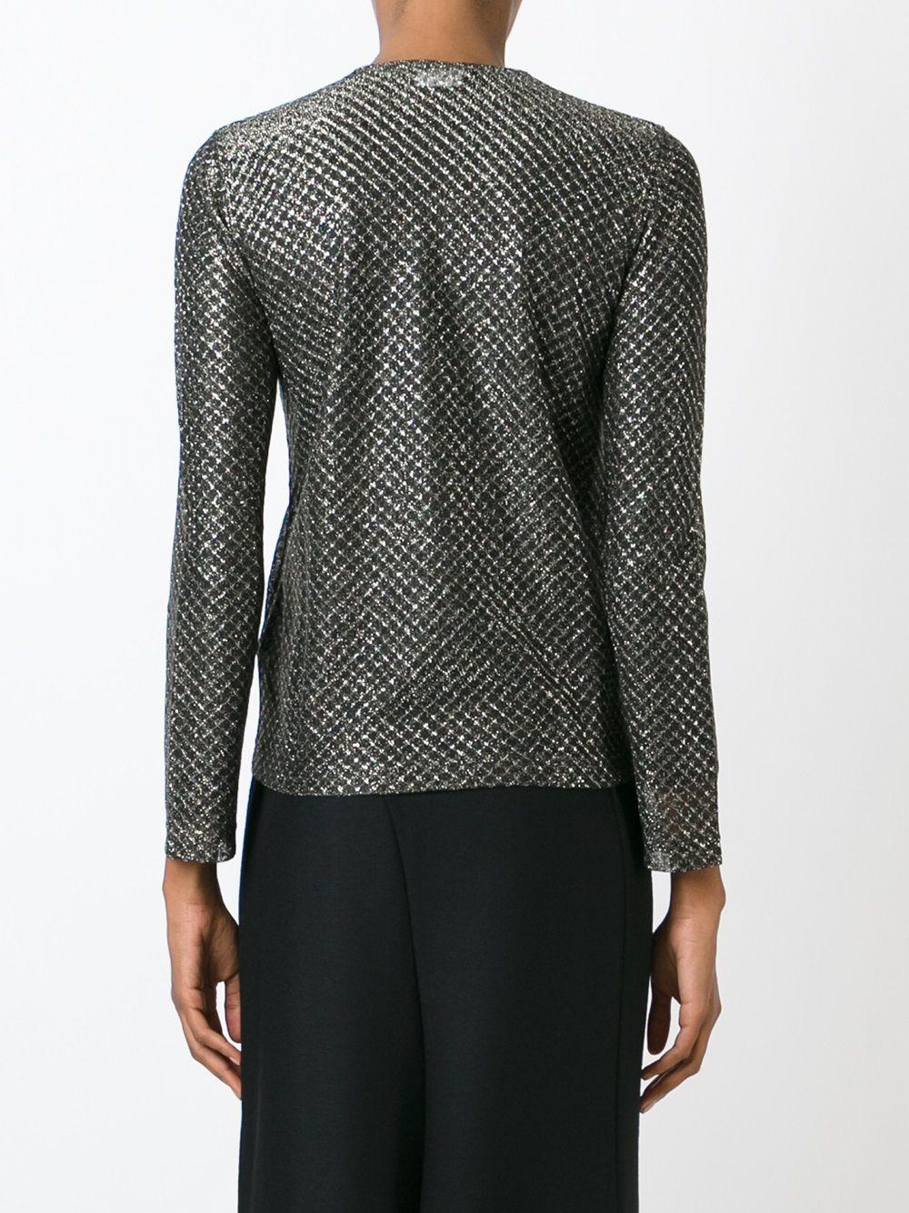 Cardigan con effetto metallico in nero  Junya Watanabe - donna 