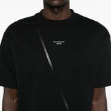 T-shirt slogan classique in nero drole de monsieur - uomo 