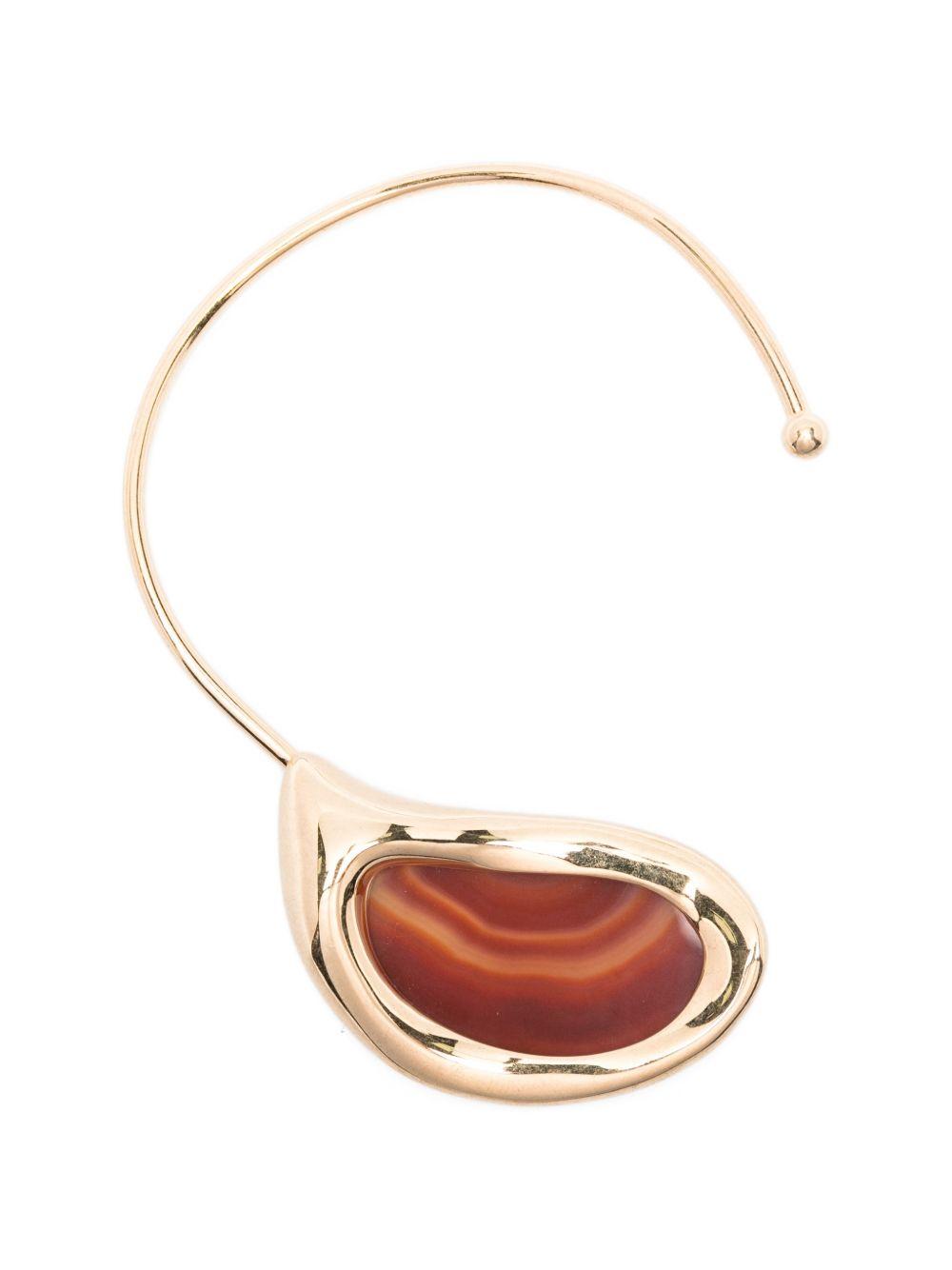 Collana aperta in agata in oro Panconesi - unisex 