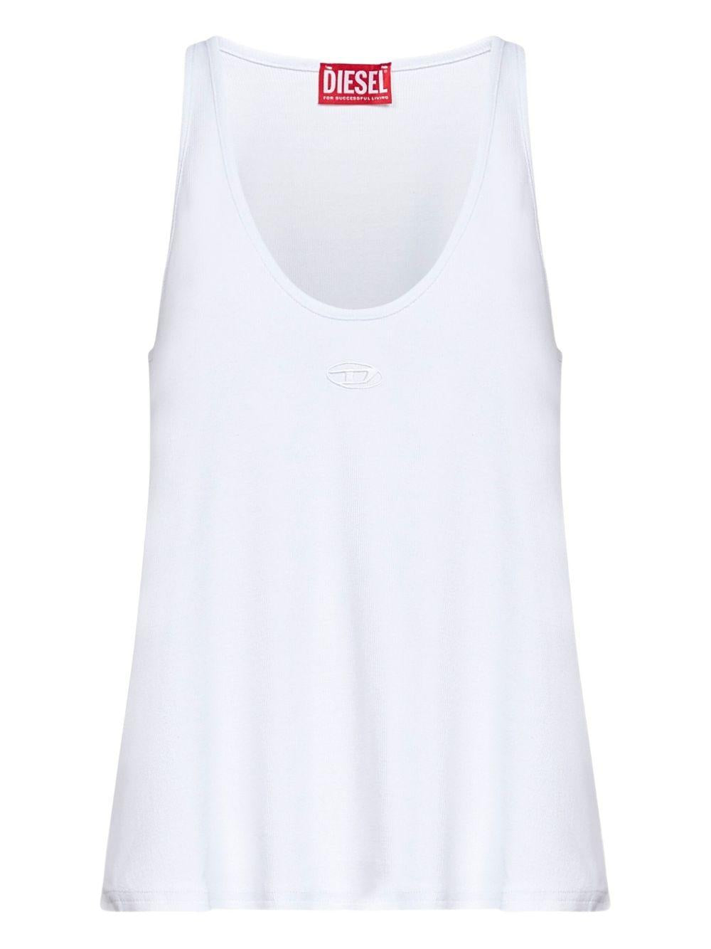 Canotta svasata in bianco Diesel - donna 