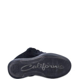 Sneakers in velluto a coste vamp in nero 