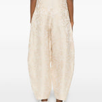 Pantaloni in jacquard Piper in beige Uma wang  - donna 