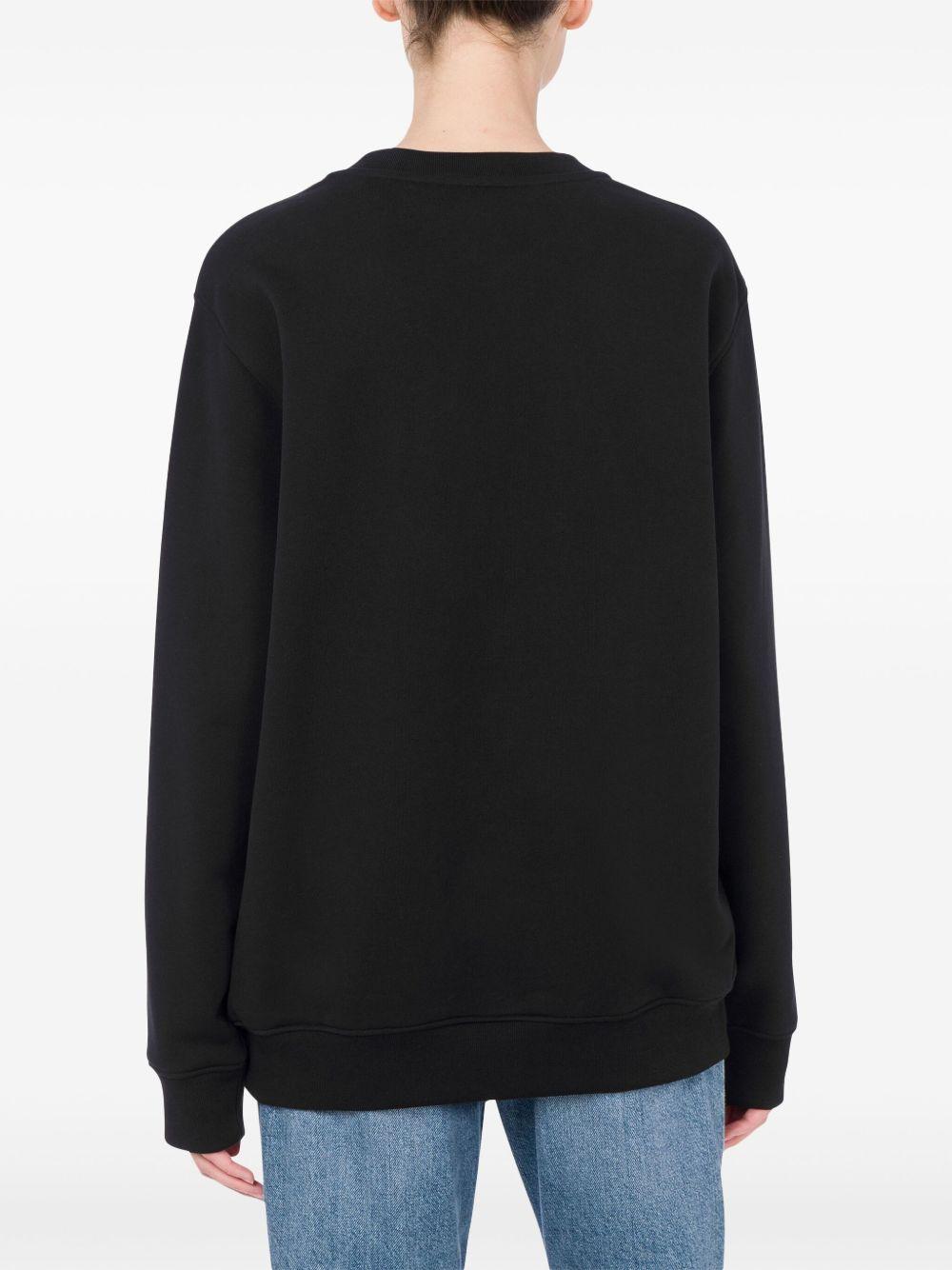 Felpa con stampa in nero Moschino - donna 