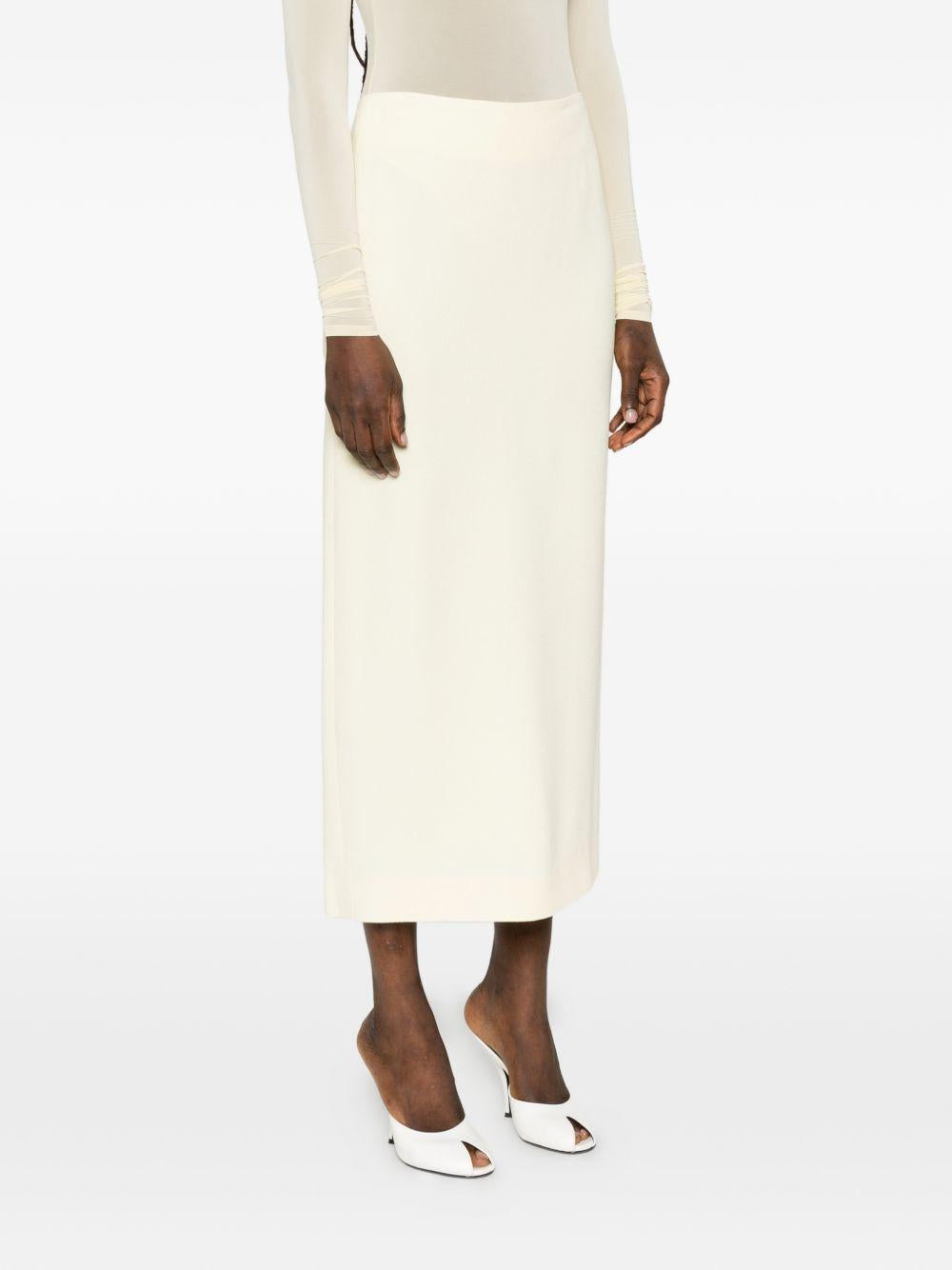 Gonna midi a vita alta in beige Wardrobe.Nyc - donna 