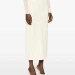 Gonna midi a vita alta in beige Wardrobe.Nyc - donna 