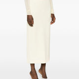 Gonna midi a vita alta in beige Wardrobe.Nyc - donna 
