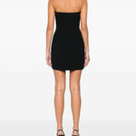 Abito corto con paillettes in nero David Koma - donna 