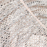 Miniabito decorato con strass in beige 
