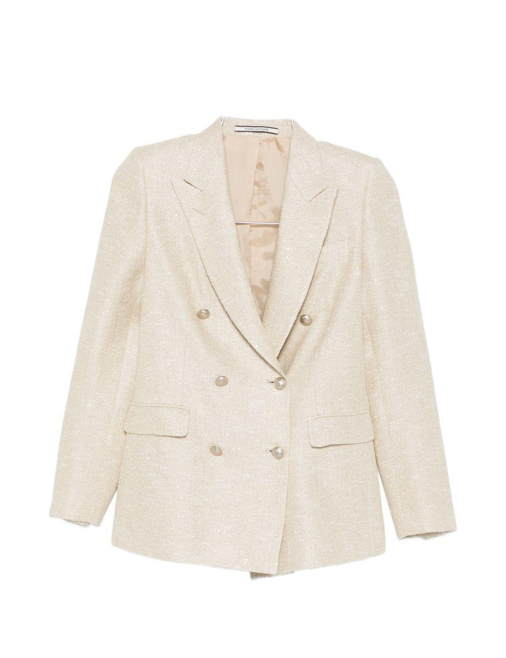 Blazer doppiopetto in beige Tagliatore - donna 