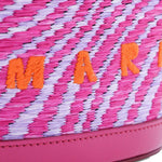 Borsa con logo tropicalia in rosa Marni - donna 