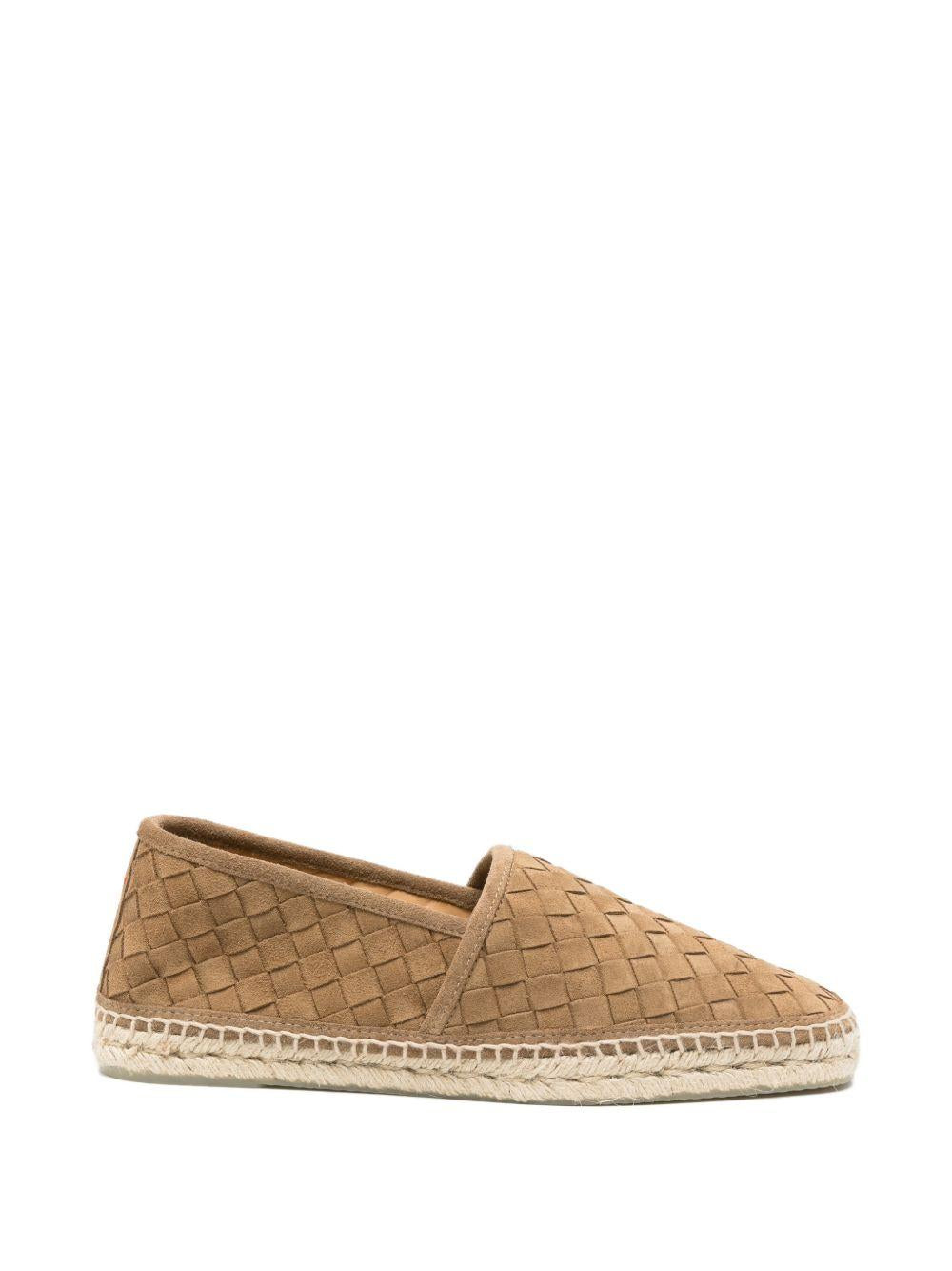 Espadrillas con motivo intrecciato in marrone Castañer - uomo 