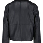 Giacca in pelle con zip in nero Sunflower - uomo 