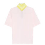 Polo con logo ricamato in rosa Kolor - uomo 