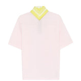 Polo con logo ricamato in rosa Kolor - uomo 